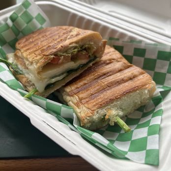 13th Street Coffee and Tea - sandwich with mozzarella and pesto - Coffee & Tea Near Me - Omaha, Nebraska