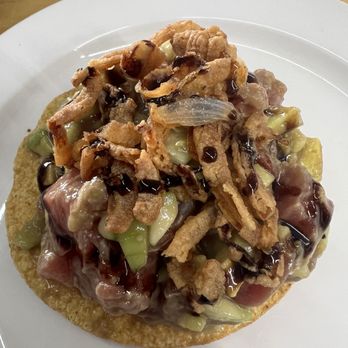 Mariscos Ocho Tostadas - Tuna tostada - Seafood Near Me - Puerto Vallarta, JAL