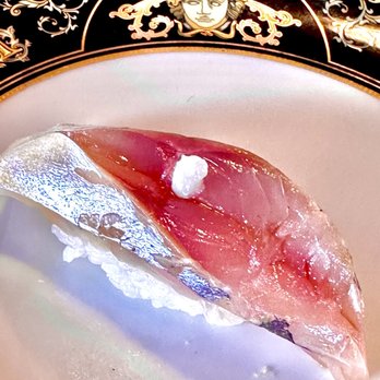 Omakase By Aung - Aji nigiri, cut w an emphasis on showcasing the flesh. Horse mackerel is a vague vernacular name. - Sushi Bars Near Me - Honolulu, Hawaii Omakase By Aung - Aji nigiri, cut w an emphasis on showcasing the flesh. Horse mackerel is a vague vernacular name. - Sushi Bars Near Me - Honolulu, Hawaii