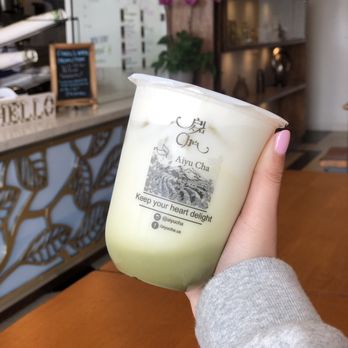Aiyu Cha - Fluffy Matcha Milk Tea - Bubble Tea Near Me - Westminster, California