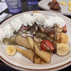 Silver Skillet Family Diner - Strawberry banana Nutella crepes