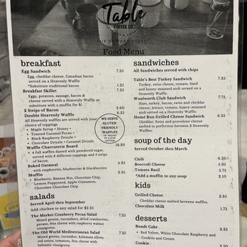 The Table Coffee - Menu - Coffee & Tea Near Me - Omaha, Nebraska The Table Coffee - Menu - Coffee & Tea Near Me - Omaha, Nebraska