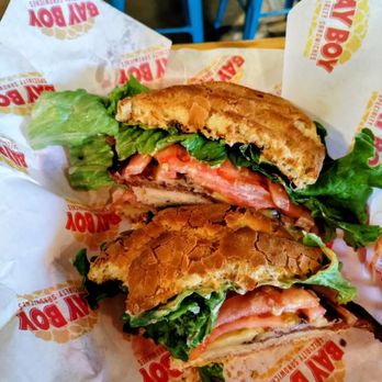Bay Boy - Club sandwich with toasted gf bun and smoked Gouda - Sandwiches Near Me - North Kansas City, Missouri Bay Boy - Club sandwich with toasted gf bun and smoked Gouda - Sandwiches Near Me - North Kansas City, Missouri