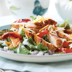 FeedNow - $7.99 Fajita Salad ( Romaine lettuce with shredded cheese and topped with grilled chicken.)