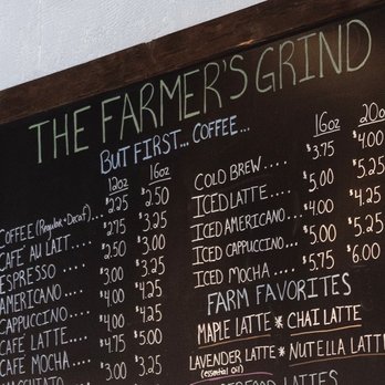 The Farmer's Grind - Menu - Coffee & Tea Near Me - South Salem, New York