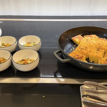 Chase Sapphire Lounge - Street corn and corn bread - Airport Lounges Near Me - Las Vegas, Nevada