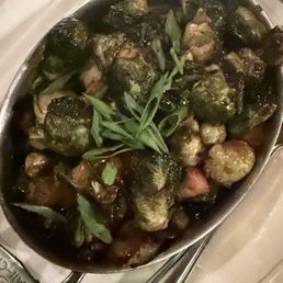 Soy Glazed Brussels Sprouts with Bacon Soy Glazed Brussels Sprouts with Bacon