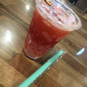 Boba Tea Cafe - Red guava with coconut jelly! - Bubble Tea Near Me - Niagara Falls, New York