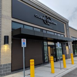 Classic Creations Jewellers - Front of store & entrance. Not open yet but sign is already up, Sept 27, 2018. Workers going in and out still.