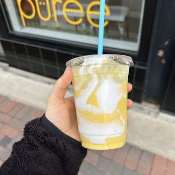 Puree Artisan Juice Bar - Sunshine smoothie - Juice Bars & Smoothies Near Me - Bethesda, Maryland Puree Artisan Juice Bar - Sunshine smoothie - Juice Bars & Smoothies Near Me - Bethesda, Maryland