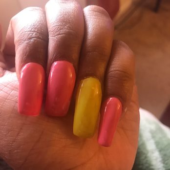 V V Nails - Look at the shape. Just ridiculous! All different sizes and the polish is horrible! - Nail Salons Near Me - Elk Grove Village, Illinois V V Nails - Look at the shape. Just ridiculous! All different sizes and the polish is horrible! - Nail Salons Near Me - Elk Grove Village, Illinois