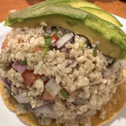 Tostada De Ceviche De Pescado