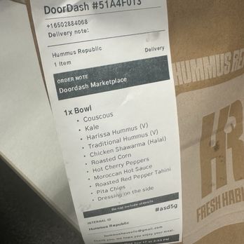 Hummus Republic - What I was supposed to have - Mediterranean Near Me - Cincinnati, Ohio