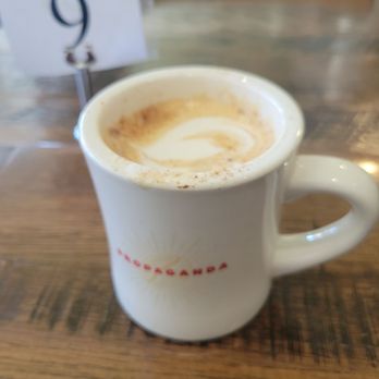 Propaganda Coffee - Brown sugar cinnamon latte - Vegan Near Me - Lakewood, Ohio Propaganda Coffee - Brown sugar cinnamon latte - Vegan Near Me - Lakewood, Ohio