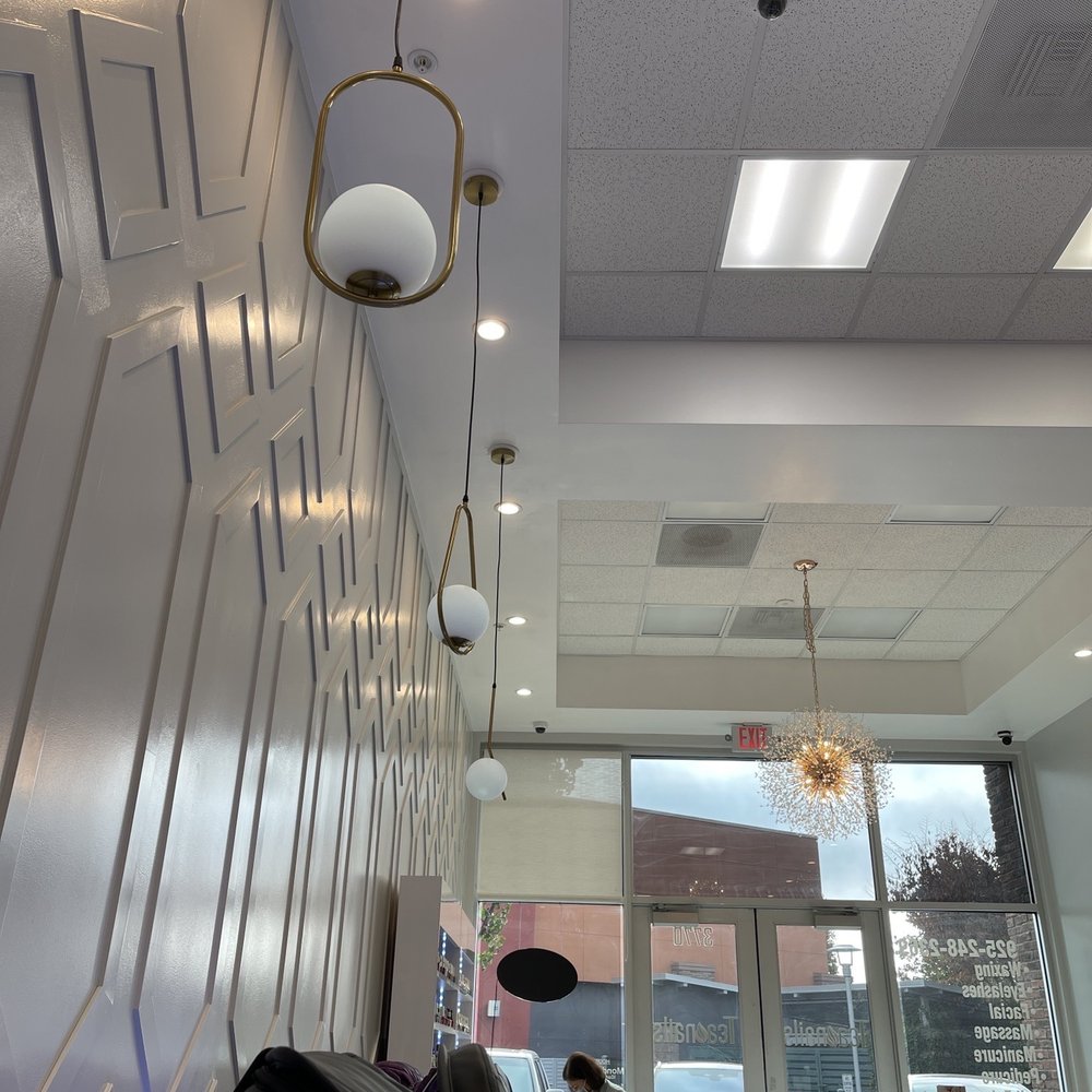 TEA Nails - New focal wall and lighting! - Nail Salons Near Me - Dublin, California TEA Nails - New focal wall and lighting! - Nail Salons Near Me - Dublin, California