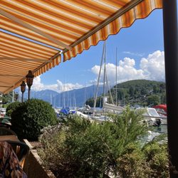 Hotel Restaurant Seegarten Marina Spiez - View from our table on the patio