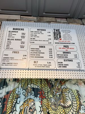 Menu photo 1 The Burger Poet Franklin, IN Menu photo 1 The Burger Poet Franklin, IN