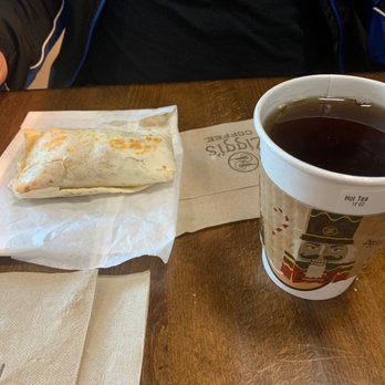 Ziggi's Coffee - Egg and sausage Burrito  Earl Gray hot tea - Coffee & Tea Near Me - Albuquerque, New Mexico