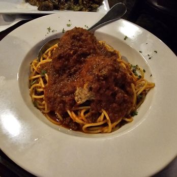 That's Amore Restaurant - Spaghetti Bolognese with meatballs - Italian Near Me - Rockville, Maryland