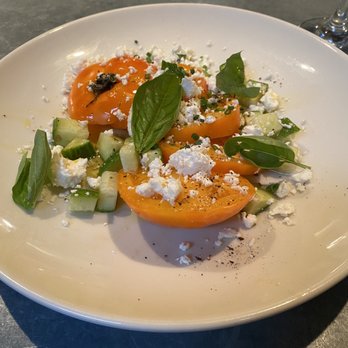 No. 246 - LOCAL Tomato's with cucumbers, feta, basil, and a light oil. Perfect starter. - Italian Near Me - Decatur, Georgia No. 246 - LOCAL Tomato's with cucumbers, feta, basil, and a light oil. Perfect starter. - Italian Near Me - Decatur, Georgia