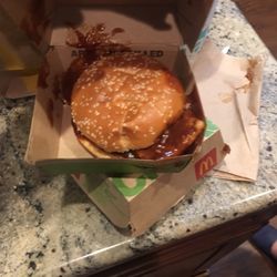 McDonald's - Supposed to be a McRib.