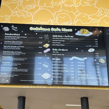 Gudetama Cafe - Menu - Cafes Near Me - Buena Park, California Gudetama Cafe - Menu - Cafes Near Me - Buena Park, California