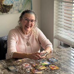 Readings With Lorri - Giving a reading.