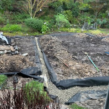 Red Oak Landscaping - Installing a french drain - Landscaping Near Me Red Oak Landscaping - Installing a french drain - Landscaping Near Me