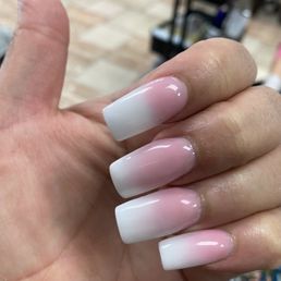 I did just a simple ombré.