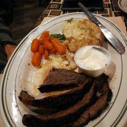 Gretchens Grotto - Marinated flank steak half eaten. Sorry I didn't get the picture before I dove in