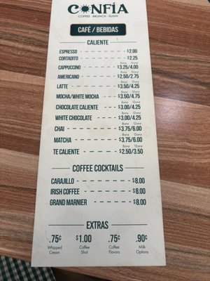 Menu photo 1 Confia Caguas, PR