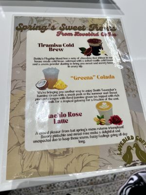 Menu photo 2 Lovebird Coffee Chico, CA