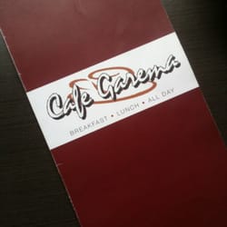 Cafe Garema - Menu
