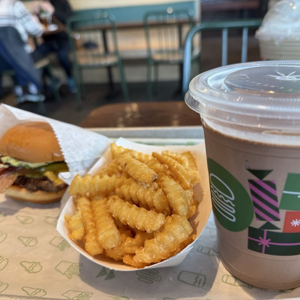 Shake Shack Lancaster - Avocado Bacon Burger with fries and a chocolate shake - Burgers Near Me - Lancaster, Pennsylvania Shake Shack Lancaster - Avocado Bacon Burger with fries and a chocolate shake - Burgers Near Me - Lancaster, Pennsylvania