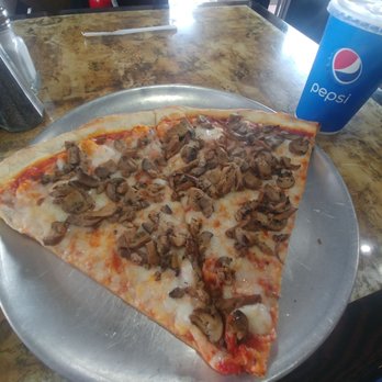 Garden Pizza - Yummy hot pizza! This was 2 slices with mushrooms. - Pizza Near Me - Goodyear, Arizona