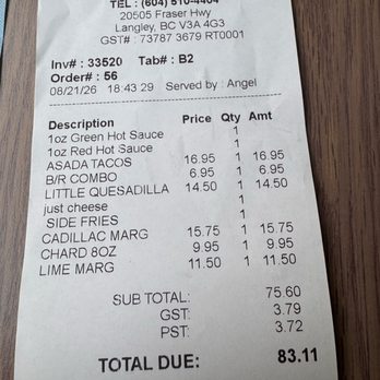 Adelicia's - Mexican Near Me - Langley, British Columbia