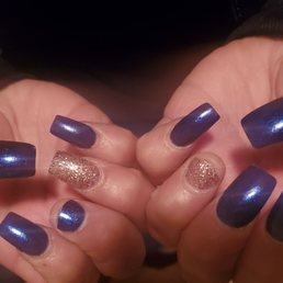 Very thin nails, basically have to be careful or else nail will crack very easy. Basic Manicure