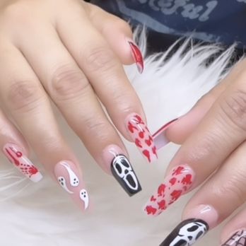 Leo Nails & Spa - Henry's Halloween design - Waxing Near Me - Covina, California Leo Nails & Spa - Henry's Halloween design - Waxing Near Me - Covina, California