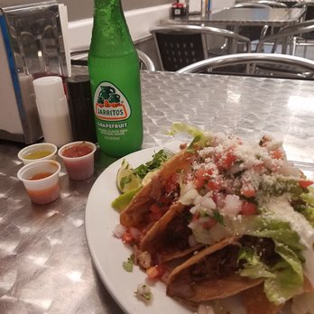 Super Market Mi Gente - Three crispy tacos with grapefruit jarritos drink which tastes just like squirt. - Grocery Near Me - Fort Walton Beach, Florida Super Market Mi Gente - Three crispy tacos with grapefruit jarritos drink which tastes just like squirt. - Grocery Near Me - Fort Walton Beach, Florida