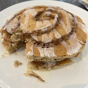 Eggsquisite Cafe - Allen - We ordered their famous cinnamon roll pancakes to share. Your life will never be the same - Breakfast & Brunch Near Me - Allen, Texas Eggsquisite Cafe - Allen - We ordered their famous cinnamon roll pancakes to share. Your life will never be the same - Breakfast & Brunch Near Me - Allen, Texas