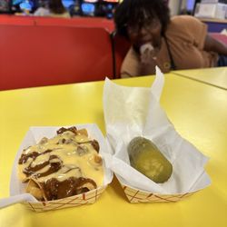 Muskogee Skate Center - Frito chili pie and pickle