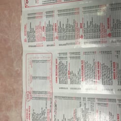 Menu is great