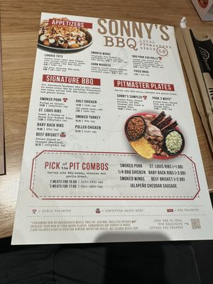 Menu photo 2 Sonnys BBQ Orlando, FL Menu photo 2 Sonnys BBQ Orlando, FL