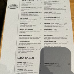 Menu Menu