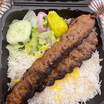 Moby Dick House of Kabob - Ground lamb kabob, rice, and veggies. - Middle Eastern Near Me - Ashburn, Virginia Moby Dick House of Kabob - Ground lamb kabob, rice, and veggies. - Middle Eastern Near Me - Ashburn, Virginia