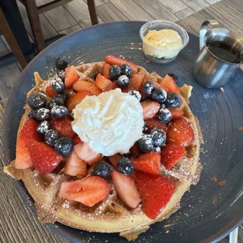 Toast Cafe & Grill - Very Berry Belgium Waffle - American Near Me - San Jose, California
