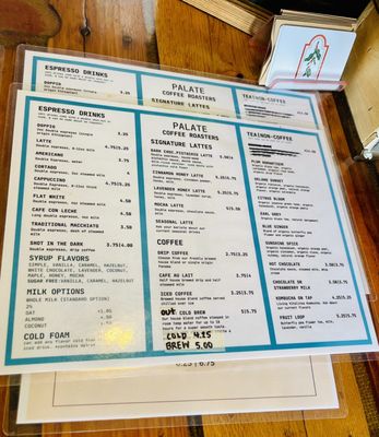 Menu photo 8 Palate Coffee Roasters Sanford, FL