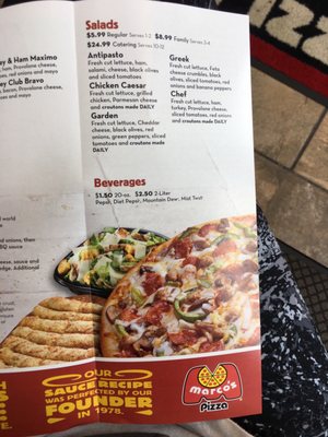 Menu photo 2 Marco's Pizza Chesterfield, MI Menu photo 2 Marco's Pizza Chesterfield, MI