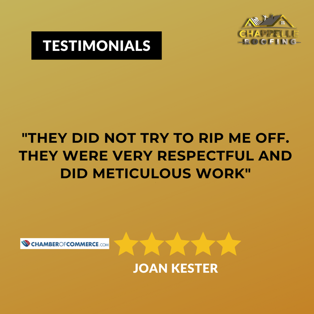 Slide of Chappelle Roofing