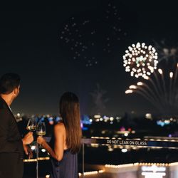 JW Marriott, Anaheim Resort - Enjoy the fireworks from the highest rooftop bar in Anaheim, Parkestry Rooftop Bar & Lounge.